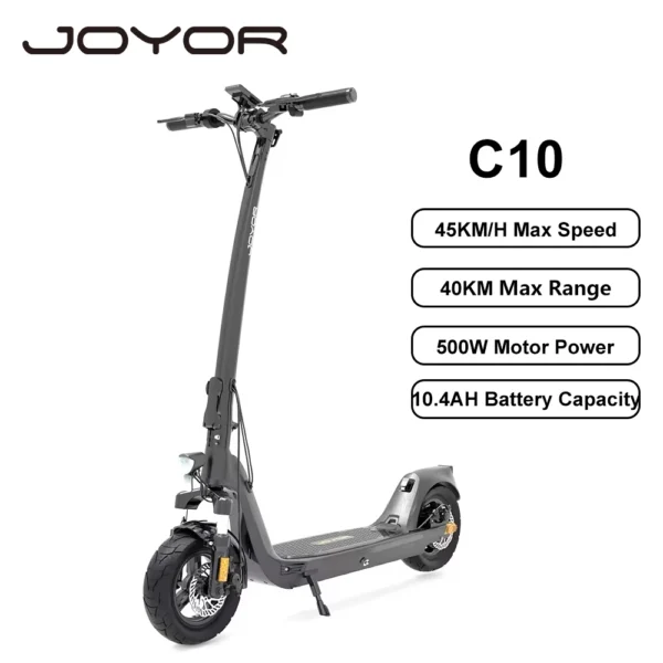 JOYOR C10 500W 48V 10.4Ah 45km/h 30-40km 10" elektriline tõukeratas