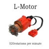 L motor 520rpm PF red