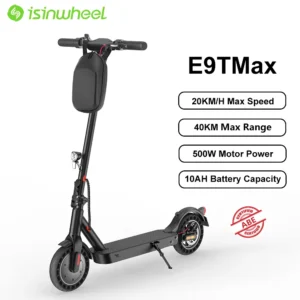isinwheel E9TMax, E9TMax, 500W, 36V, 10Ah, 20km/h, 40km, 10" elektriline tõukeratas