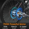 GUNAI GN29 750W 48V 15Ah 50km/h 60km 29" elektriline maastikuratas - Image 4