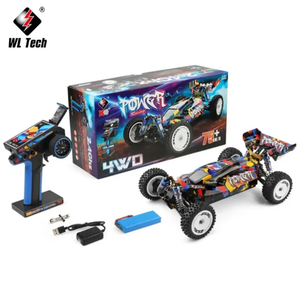 WLtoys 124007 124019 Pro 1:12 75KM/H 4WD RC puldiauto - Image 4
