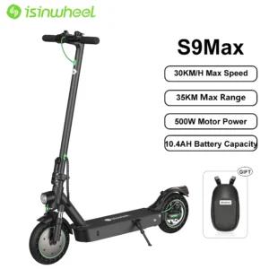 isinwheel S9Max 500W 36V 10.4Ah 30km/h 35km 10" elektriline kokkupakitav tõukeratas