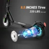 isinwheel S9 Pro 350W 36V 7.5Ah 25km/h 30km 8.5" elektriline tõukeratas - Image 4
