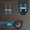 isinwheel E9TMax, E9TMax, 500W, 36V, 10Ah, 20km/h, 40km, 10" elektriline tõukeratas - Image 6
