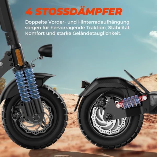 isinwheel T4, T4, 1000W, 48V, 12.5Ah, 20km/h, 70km, 10" elektriline tõukeratas - Image 6