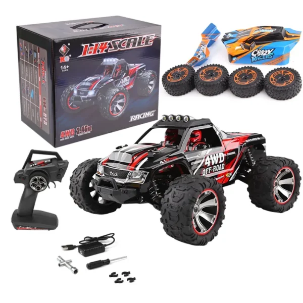WLtoys 144016 144018 1:14 35Km/h 4WD RC puldiauto 2.4G kaugjuhtimisega mänguasi - Image 6