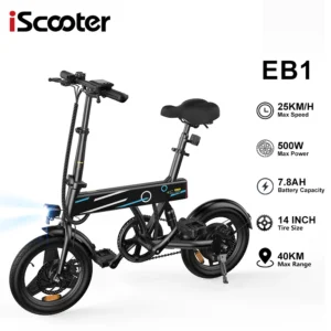 iScooter EB1 500W 36V 7.8Ah 25km/h 40km 14" elektriline jalgratas