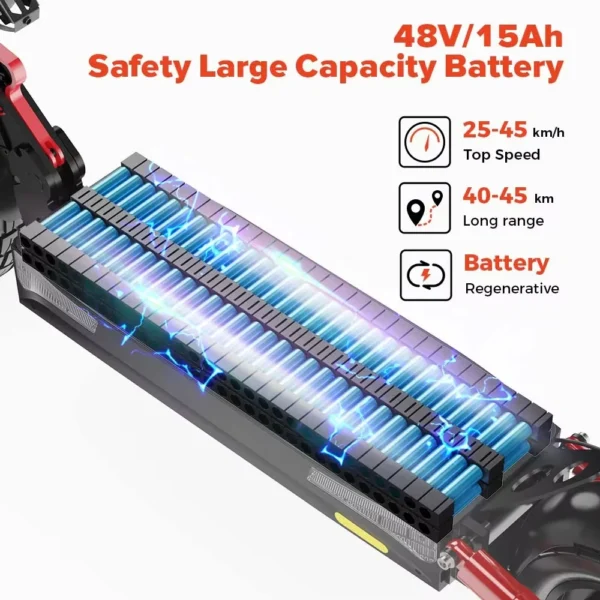 iScooter ix4 800W 48V 15Ah 45km/h 40-45km 10" elektriline tõukeratas - Image 2