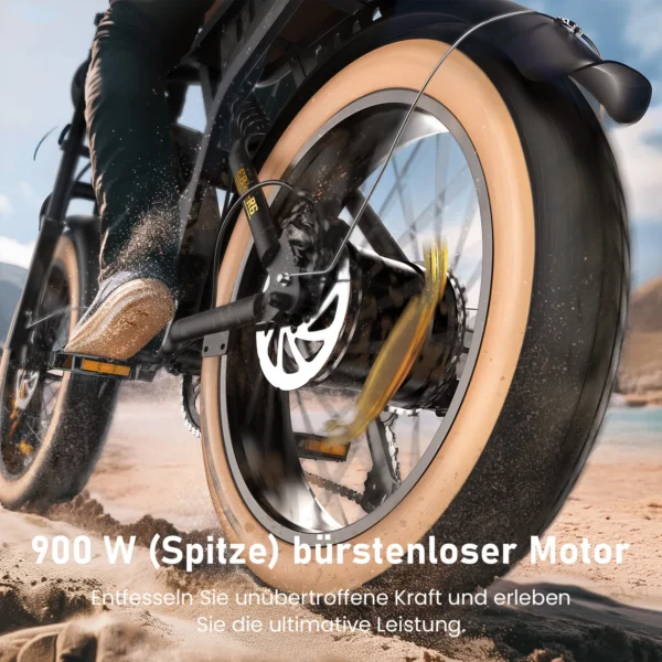 isinwheel R6 250W 48V 13Ah 45km/h 70-100km 20" elektriline maastikuratas - Image 5