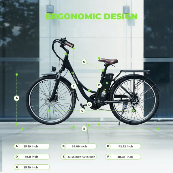 isinwheel U2, U2, 250W, 36V, 13Ah, 32km/h, 75km, 26“ elektriline fat bike - Image 6