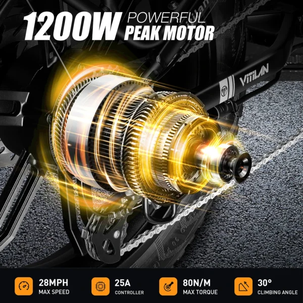 vitilan i7Pro 3.0 1200W 48V 20Ah 45km/h 90km 20" elektriline maastikuratas - Image 3