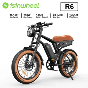 isinwheel R6 250W 48V 13Ah 45km/h 70-100km 20" elektriline maastikuratas