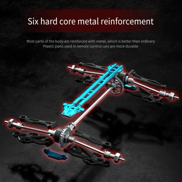 WLtoys 16101 Pro 1:16 75km/h 4WD RC auto - Image 5