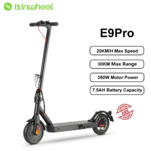 isinwheel e9 pro, E9Pro, 350W, 36V, 7.5Ah, 20km/h, 30km, 8.5" elektriline tõukeratas