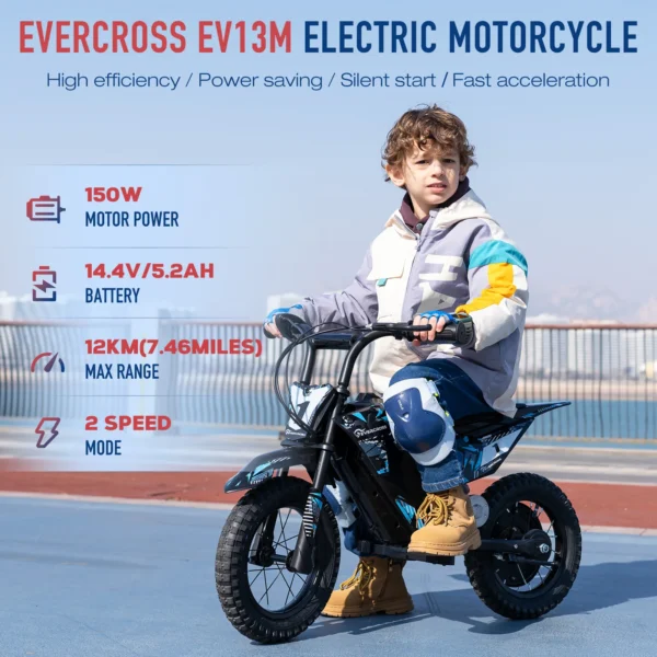 Evercross EV13M 150W 14V 5.2Ah 16km/h 12km 12" elektriline mootorratas - Image 2
