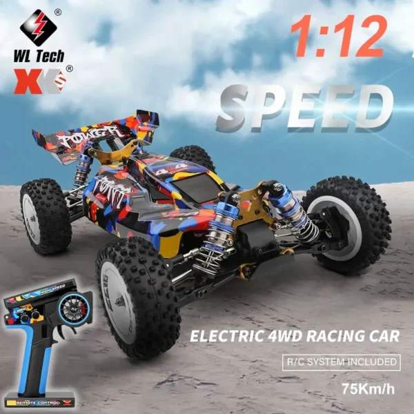 WLtoys 124007 124019 Pro 1:12 75KM/H 4WD RC puldiauto - Image 3