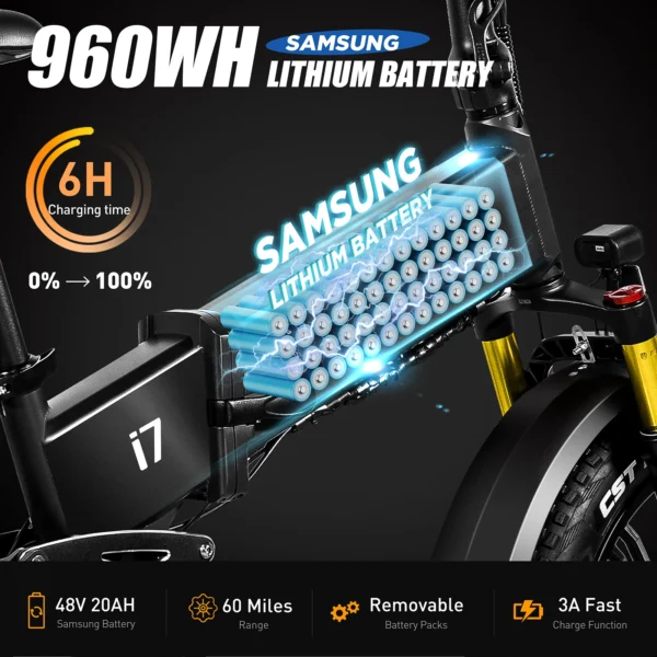 vitilan i7Pro 3.0 1200W 48V 20Ah 45km/h 90km 20" elektriline maastikuratas - Image 2