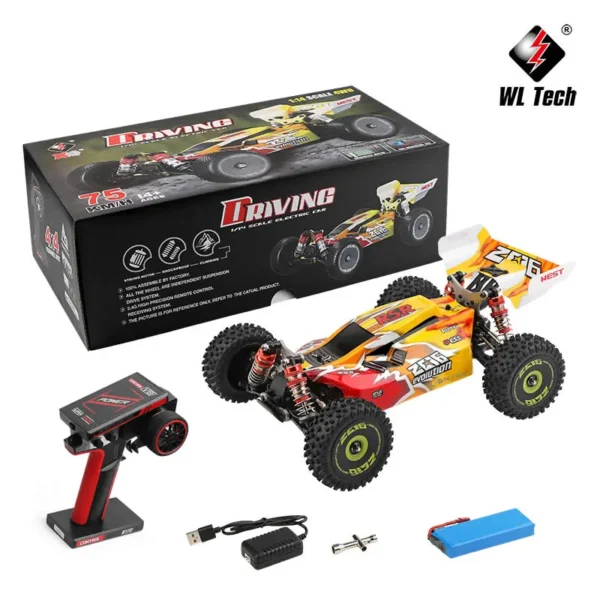 WLtoys WL-144010 V8 1:14 75Km/h 4WD RC drift auto kõrge kiirus off-road mänguasi - Image 6