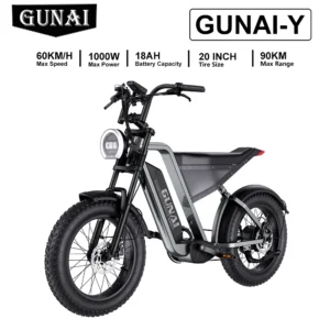 GUNAI-Y, GUNAI-Y, 1000W, 48V, 18Ah, 60KM/H, 50-90km, 20" elektriline maastikuratas