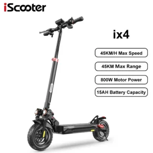 iScooter ix4 800W 48V 15Ah 45km/h 40-45km 10" elektriline tõukeratas