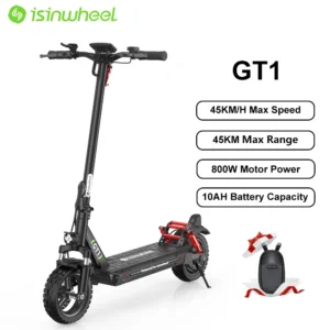 isinwheel GT1 800W 48V 10Ah 45km/h 45km 10" elektriline tõukeratas