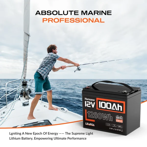 Humsienk 12V 100Ah 100A BMS 1000W 12V 100Ah  0 km/h 0km 0" LiFePO4 aku - Image 5