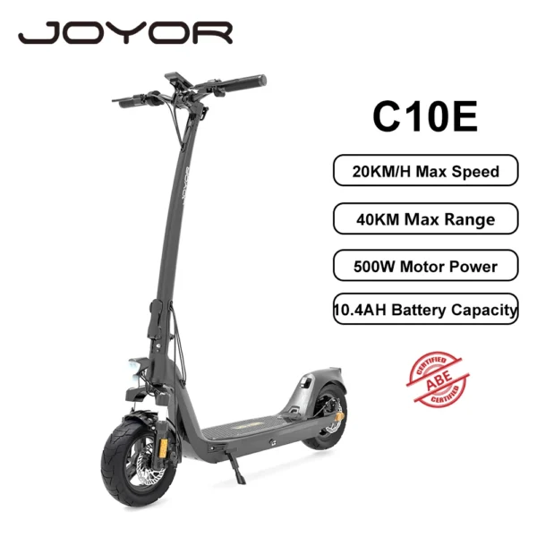 JOYOR C10E 500W 48V 10.4Ah 20km/h 30-40km 10" elektriline tõukeratas