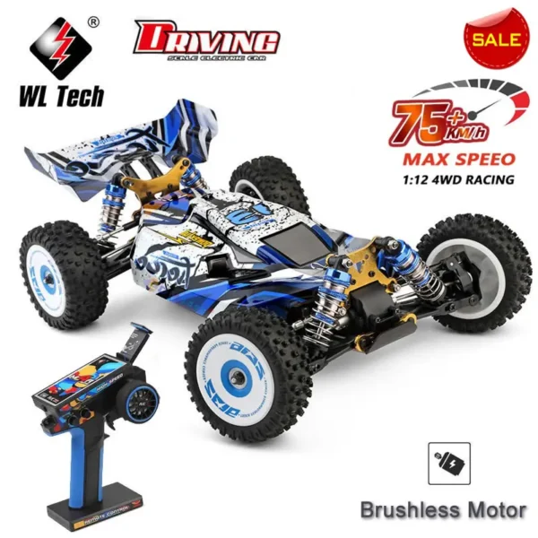 WLtoys WL-124017 1:12 75km/h 4WD RC drift auto  kids kingitus