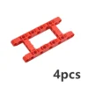 64178 Technic, Liftarm 5 x 11 Open Center Frame Thick<span> - </span>Red-64178