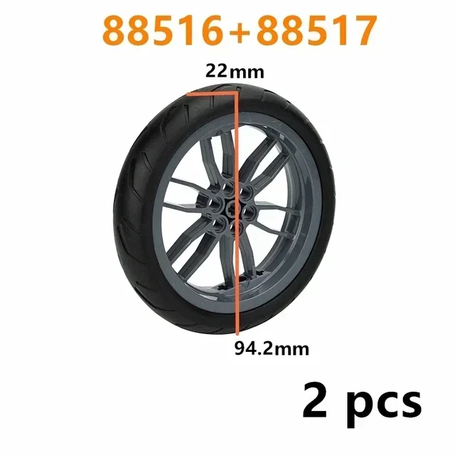 Wheels and tires differ<span> - </span>88516 88517-Gray