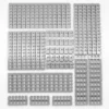 100 pcs Classic set, various beams<span> - </span>light grey 100pcs