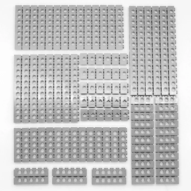 100 pcs Classic set, various beams<span> - </span>light grey 100pcs