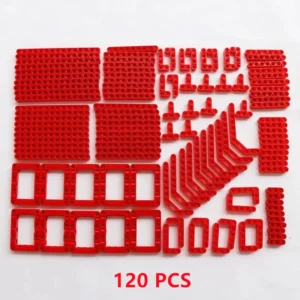 120-piece Technic set with various beams<span> - </span>RED