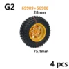Wheels and tires differ<span> - </span>69909-56908 G2