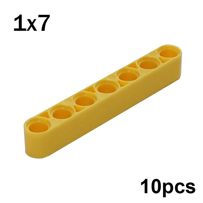 Beams of different lengths, 10 pcs<span> - </span>32524-yellow
