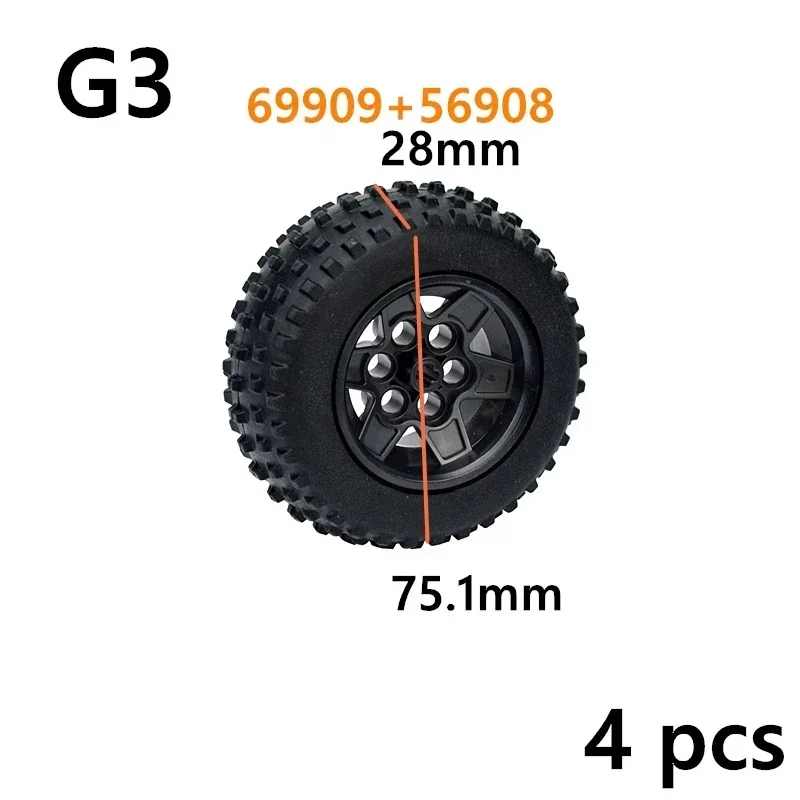 Wheels and tires differ<span> - </span>69909-56908 G3