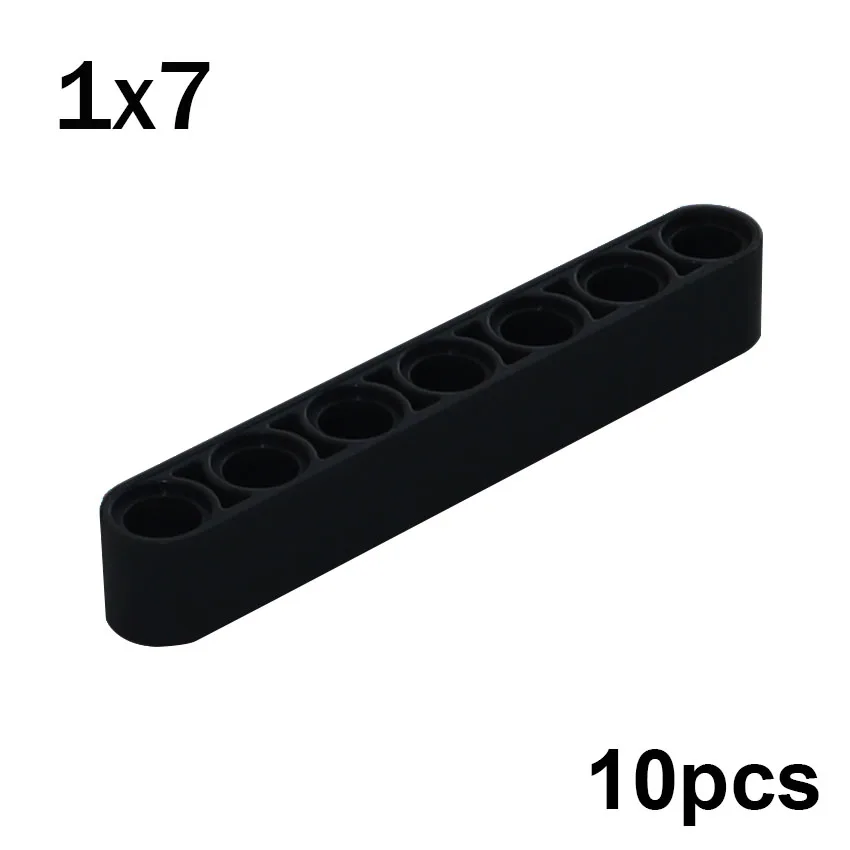 Beams of different lengths, 10 pcs<span> - </span>32524-black