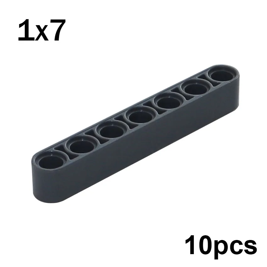 Beams of different lengths, 10 pcs<span> - </span>32524-darkgrey