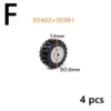 Wheels and tires differ<span> - </span>tire 92402