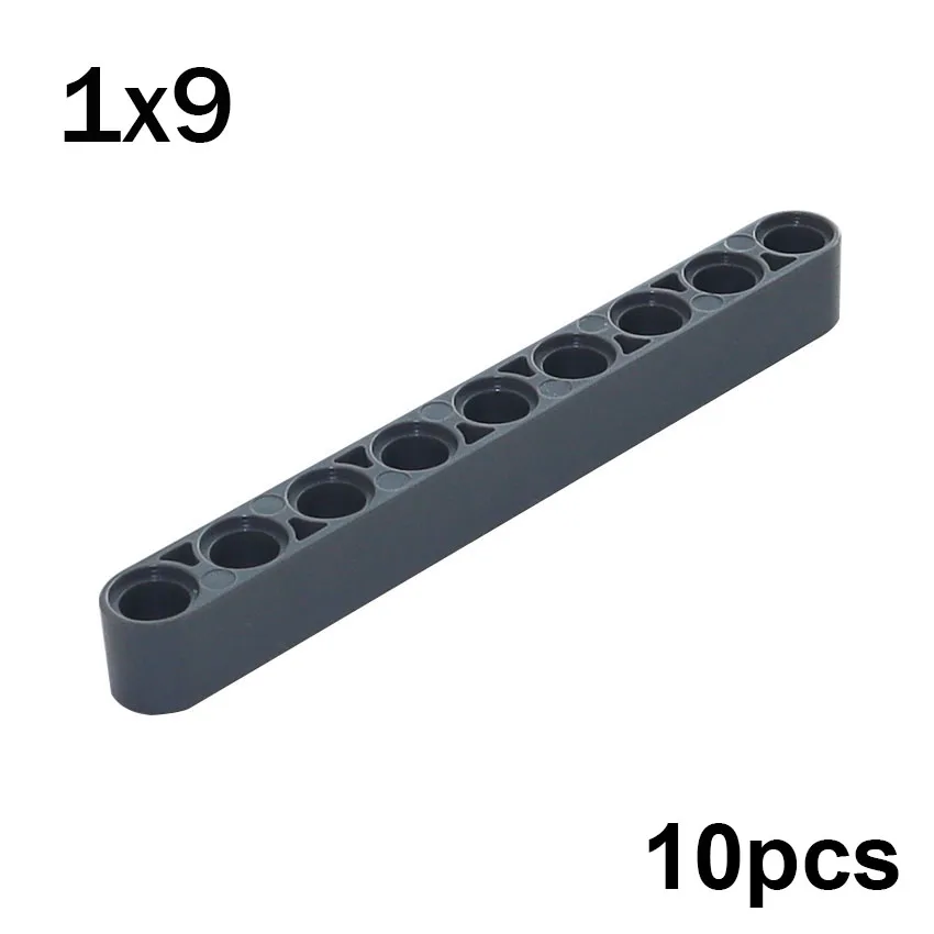 Beams of different lengths, 10 pcs<span> - </span>40490-darkgrey