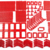 Brickfight building set 1200pcs Mould King<span> - </span>RED