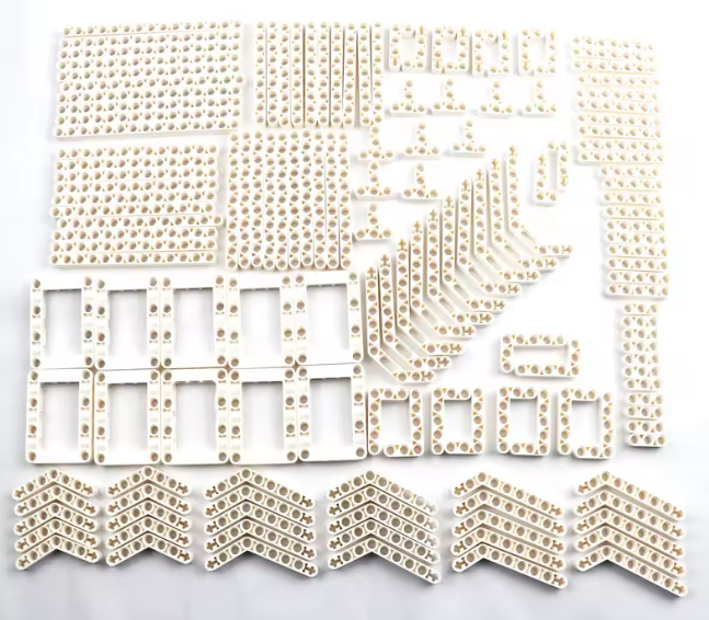 Brickfight building set 1200pcs Mould King<span> - </span>WHITE